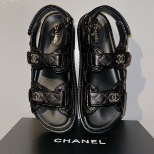 100% Authentic Chanel Dad sandals